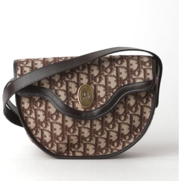 Christian Dior Monogram Trotter Flap Bag with Brown Trim*BEAUTIFUL CONDITION - Picture 1 of 14